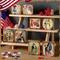 8 Pcs Vintage 4th of July Decorations Retro Patriotic Wooden Sign Independence Day Tabletop